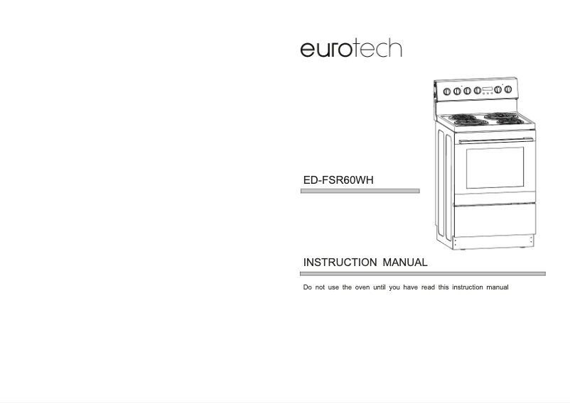 Page n°1 - Manuel utilisateur Eurotech ED-FSR60WH