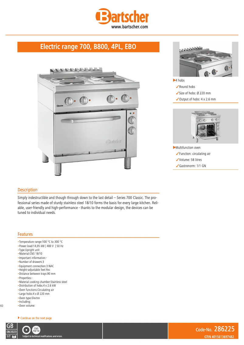 Image de la première page du manuel de l'appareil 286225