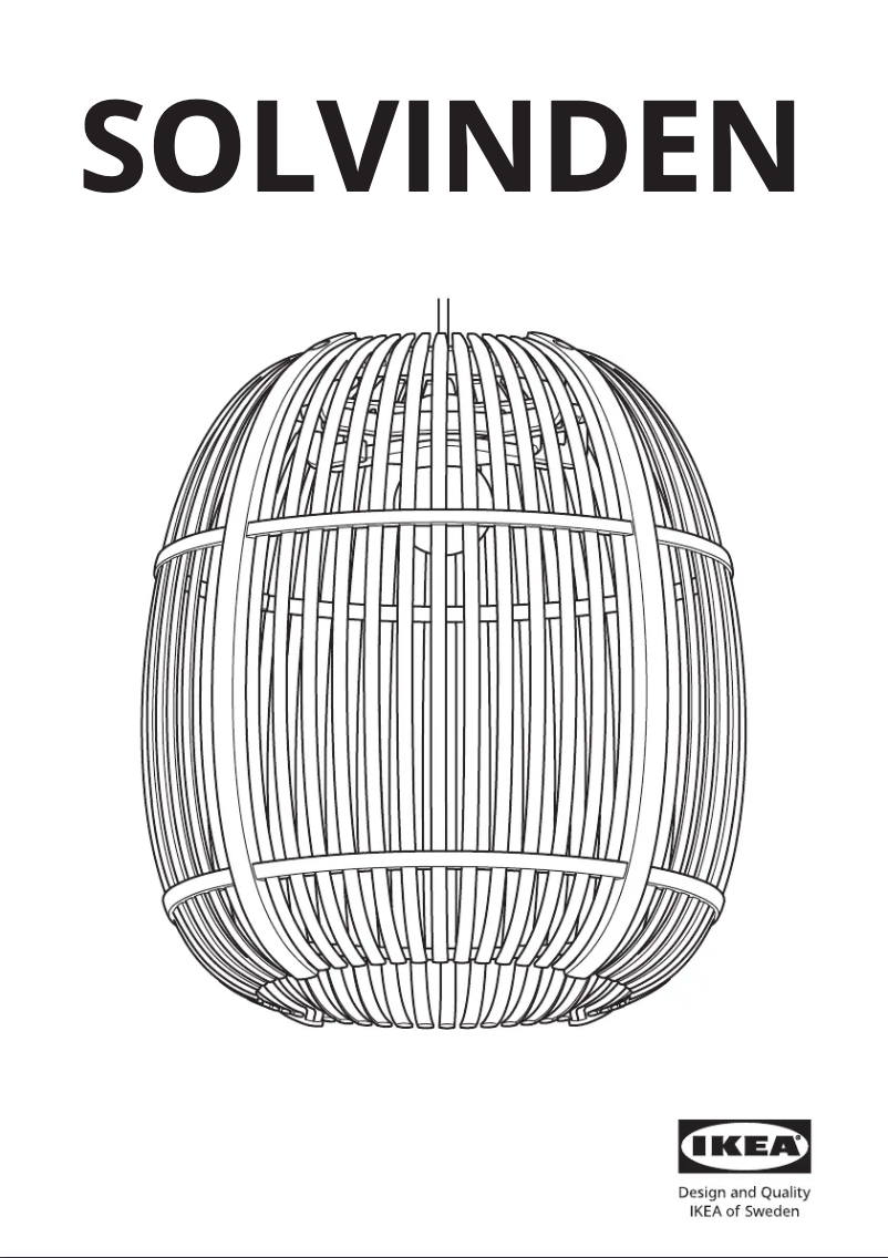 Página 1 del manual Manual de usuario Ikea SOLVINDEN 705.718.26