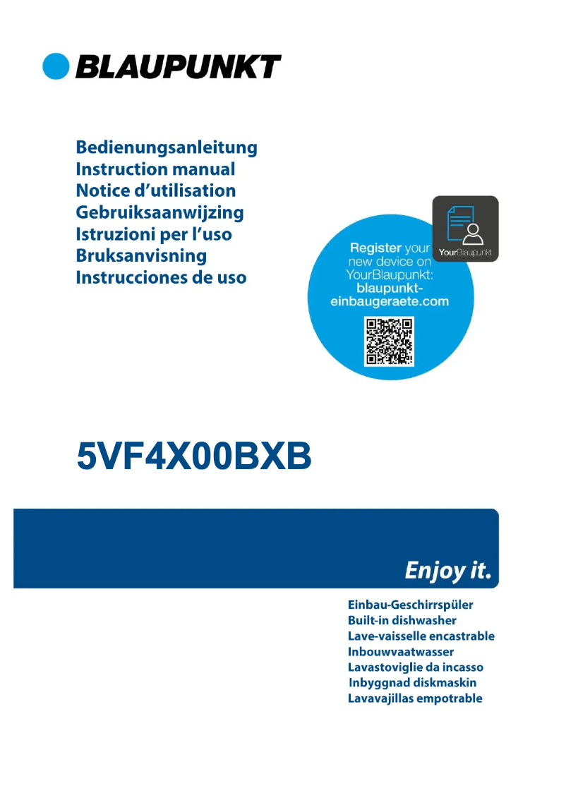 Page 1 de la notice Manuel utilisateur Blaupunkt 5VF4X00BXB