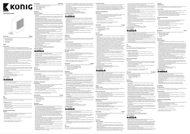 Page n°1 - Manuel utilisateur Konig KN-FH10