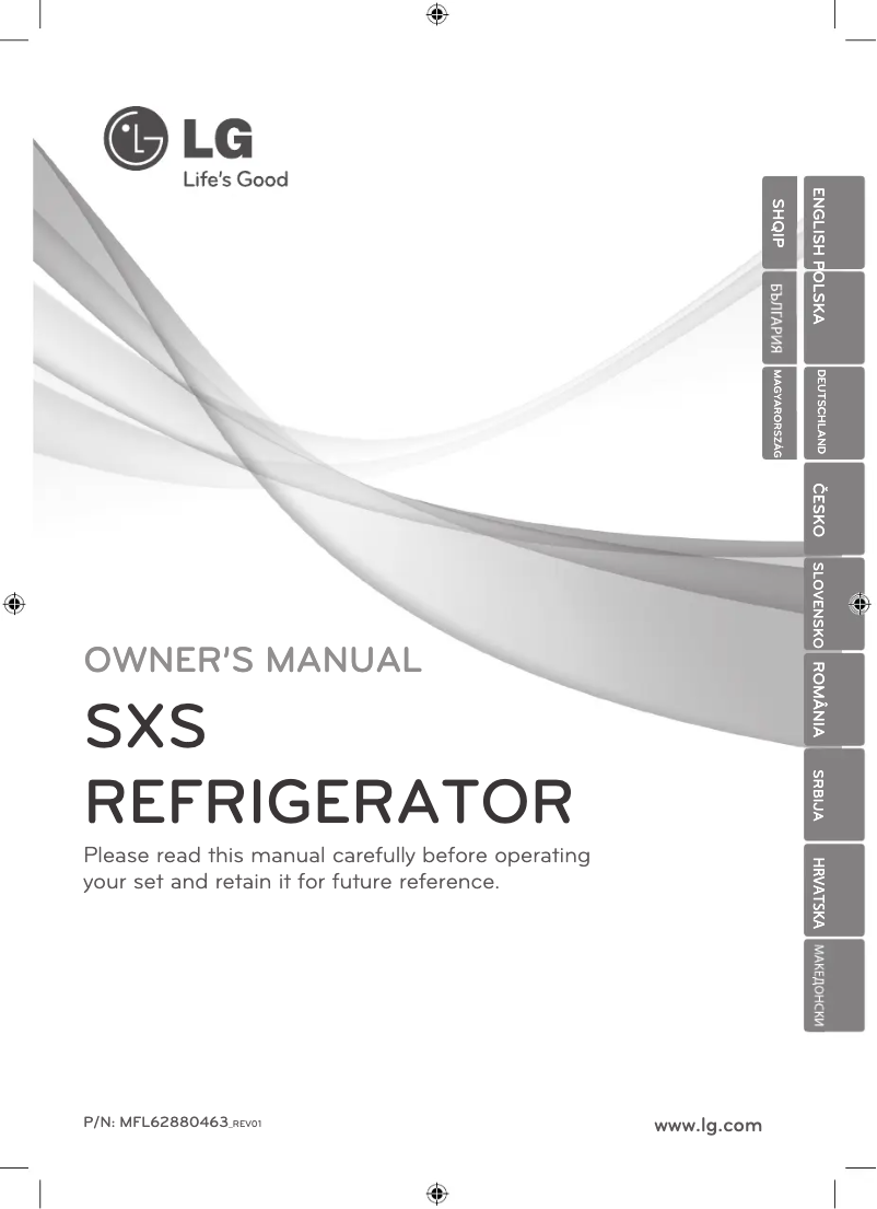 Page 1 de la notice Manuel utilisateur LG GR-P227HTQV