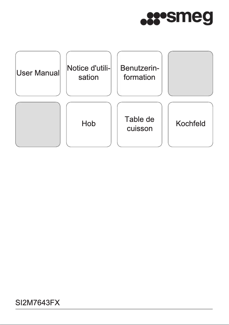 Page 1 de la notice Mode d'emploi Smeg SI2M7643FX