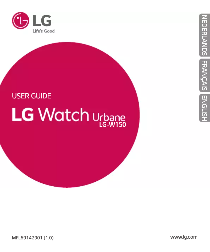 Page 1 de la notice Manuel utilisateur LG Watch Urbane W150