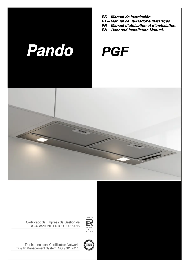 Image de la première page du manuel de l'appareil PGF