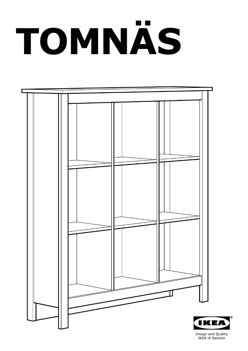 Image de la première page du manuel de l'appareil TOMNAS