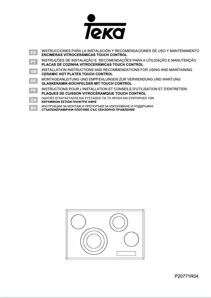 Page n°1 - Manuel utilisateur Teka TRB 84300 TCS