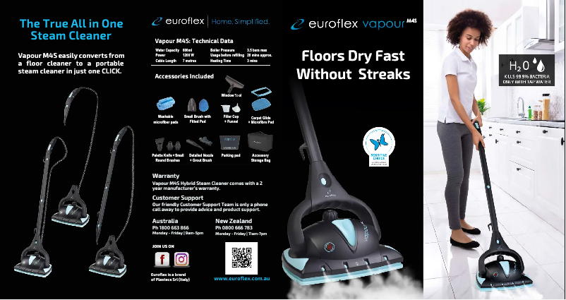 Image de la première page du manuel de l'appareil Vapour M4S