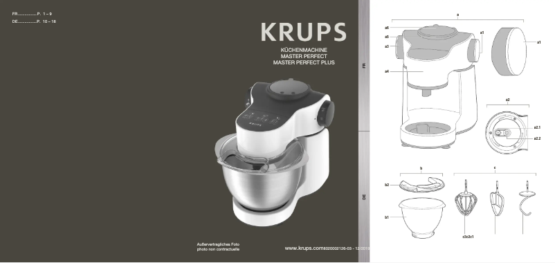 Page n°1 - Manuel utilisateur Krups Master Perfect Plus KA3198
