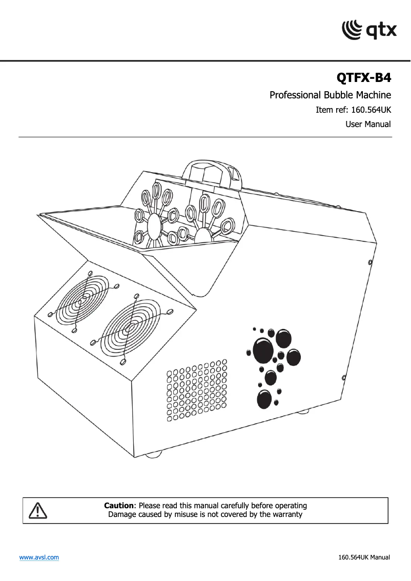 Página 1 del manual Manual de usuario Qtx QTFX-B4