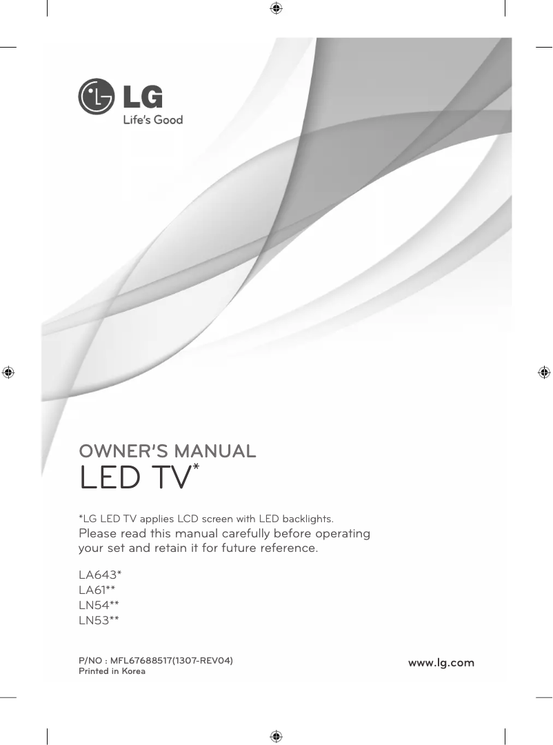 Página 1 del manual Manual de instrucciones LG 32LN536U