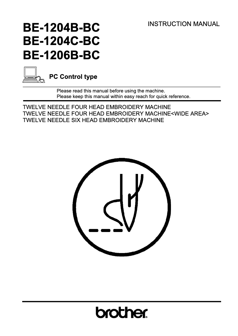 Image de la première page du manuel de l'appareil BE-1206B-BC PC CONTROL