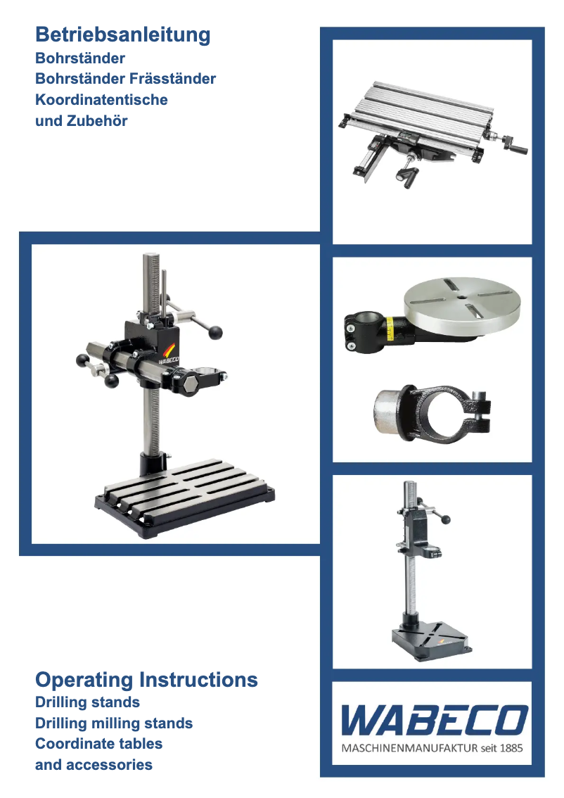Page 1 de la notice Manuel utilisateur Wabeco BF1243