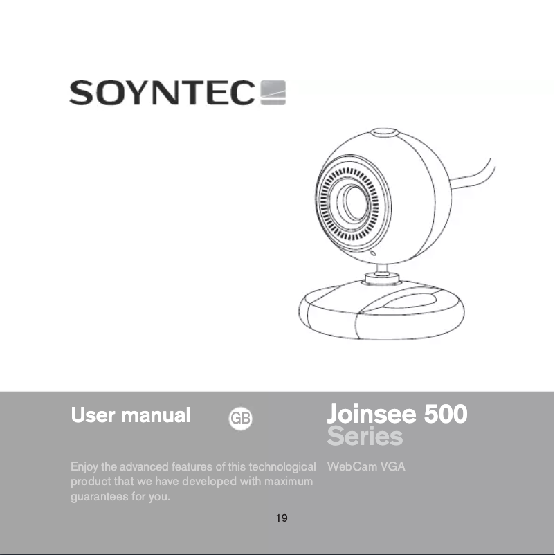 Page 1 de la notice Manuel utilisateur Soyntec Joinsee 500