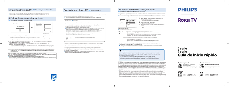 Page n°1 - Manuel utilisateur Philips Roku 55PUL6653