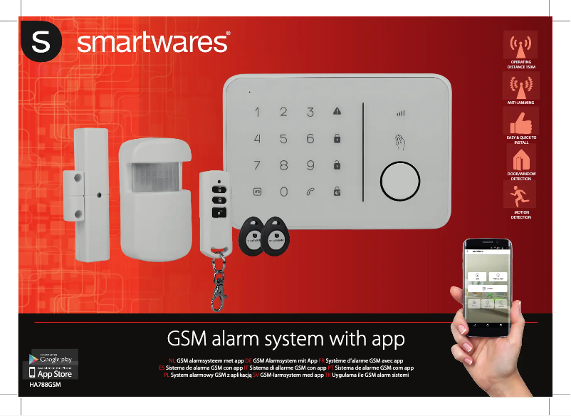 Página 1 del manual Guía de inicio rápido Smartwares HA788GSM