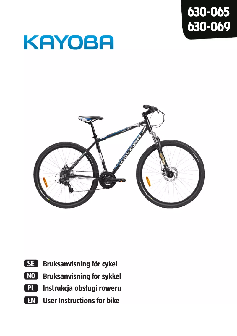 Page 1 de la notice Manuel utilisateur Kayoba 630-065