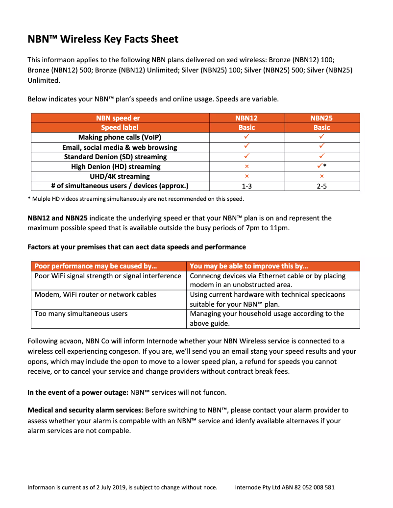 Página 1 del manual Manual de usuario Internode NBN12
