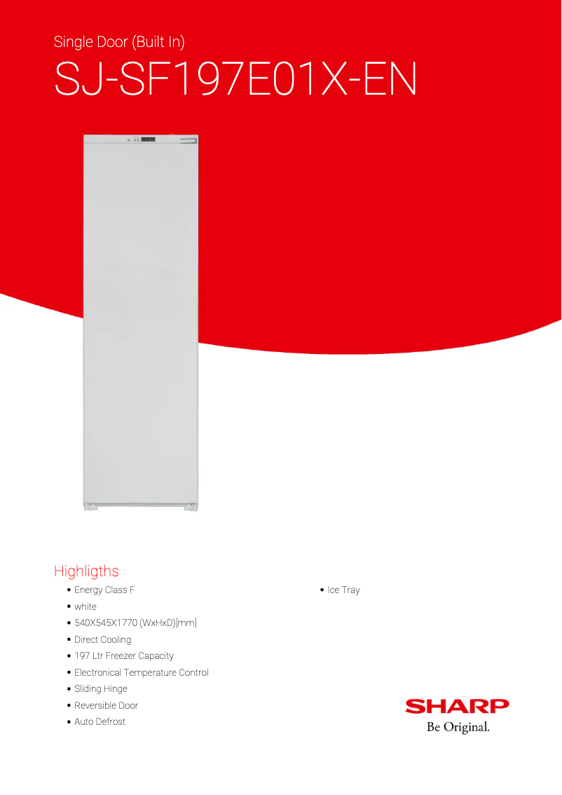 Image de la première page du manuel de l'appareil SJ-SF197E01X-EN