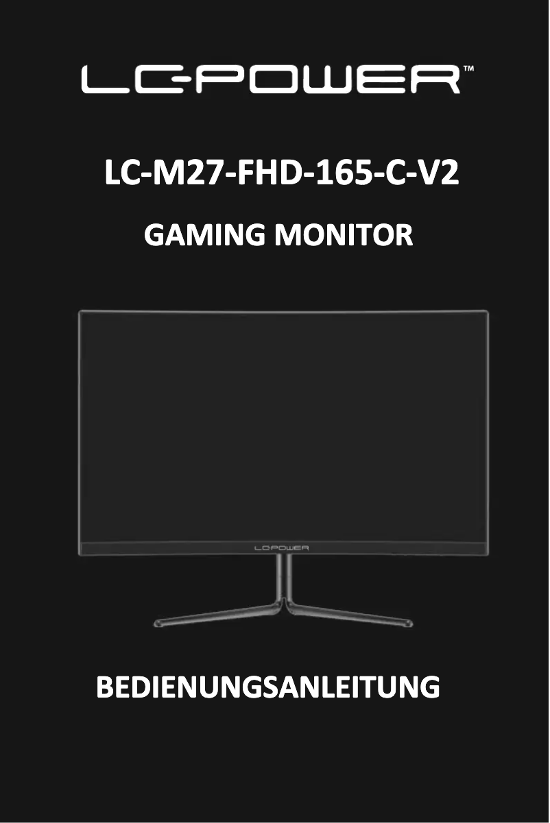 Page 1 de la notice Mode d'emploi LC-Power LC-M27-FHD-165-C-V2