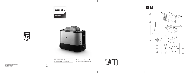 Page 1 de la notice Manuel utilisateur Philips Viva Collection HD2639