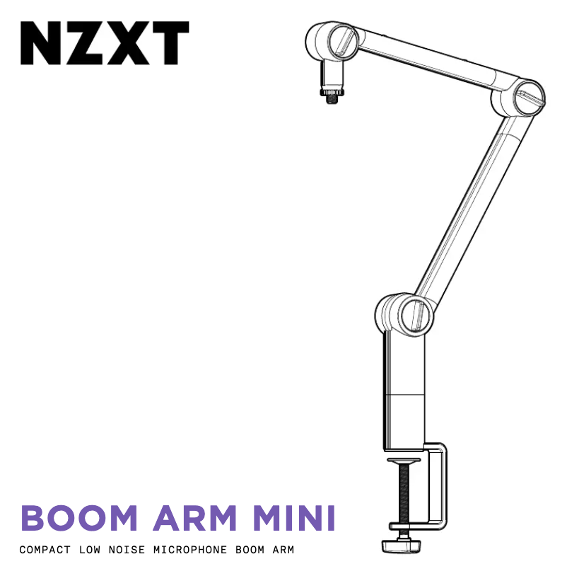 Page 1 de la notice Manuel utilisateur NZXT Boom Arm Mini