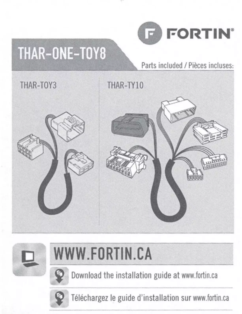 Page 1 de la notice Manuel utilisateur Fortin EVO-ONE-TOY8