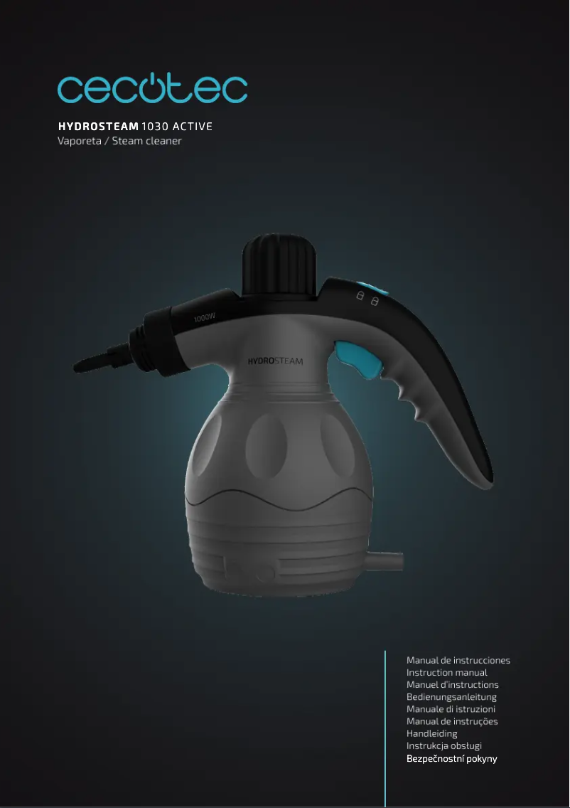 Page 1 de la notice Manuel utilisateur Cecotec HydroSteam 1030 Active