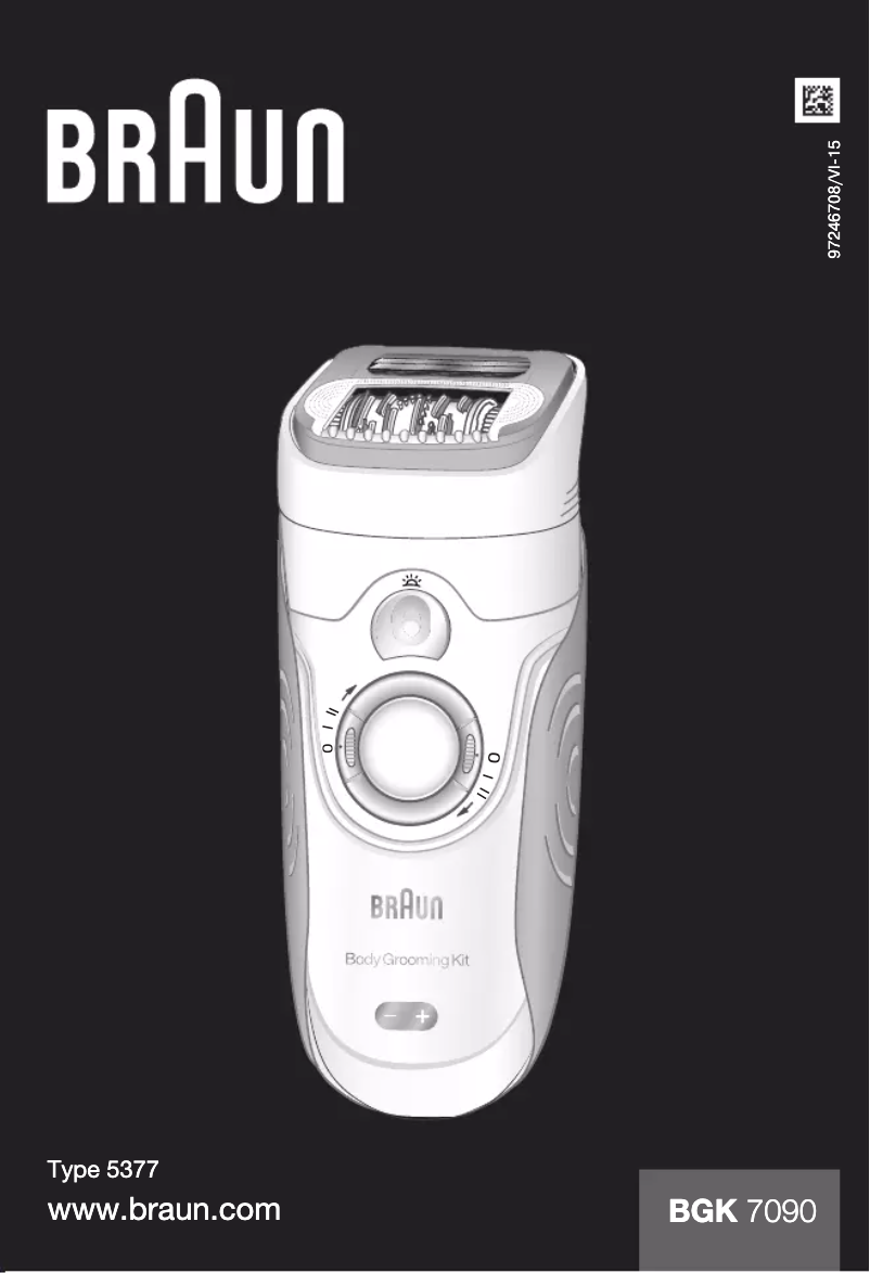 Page n°1 - Manuel utilisateur Braun BGK 7090