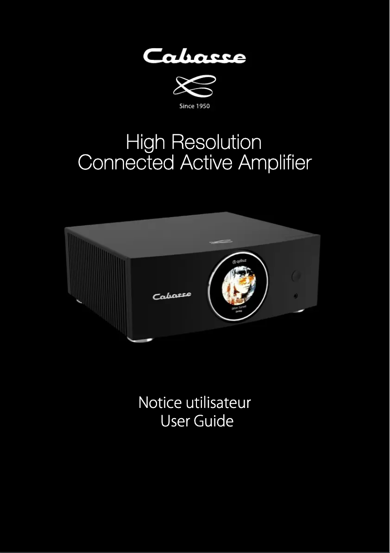 Page 1 de la notice Manuel utilisateur Cabasse Connected Active Amplifier