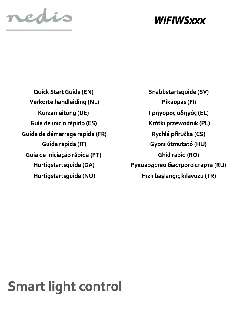 Page 1 de la notice Manuel utilisateur Nedis WIFIWS10WT