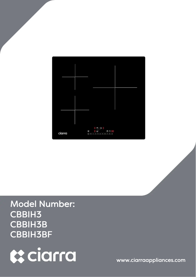 Page n°1 - Manuel utilisateur Ciarra CBBIH3BF