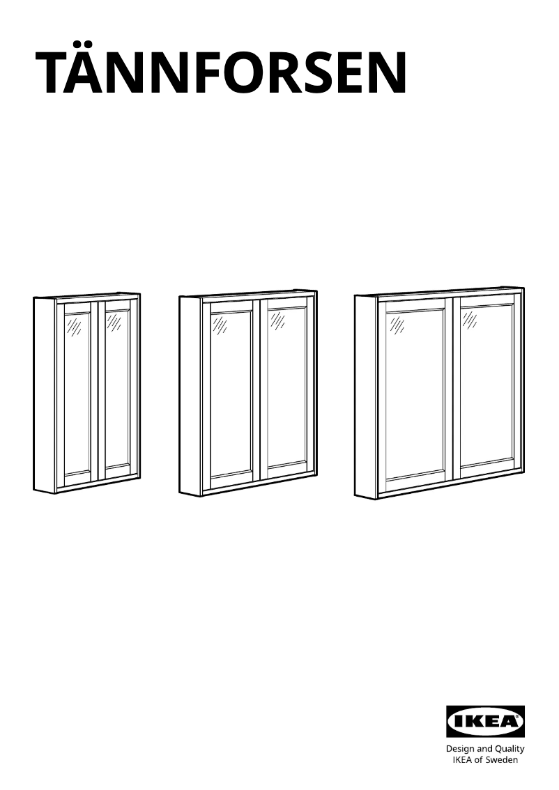 Imagen de la primera página del manual del dispositivo TÄNNFORSEN 805.552.51