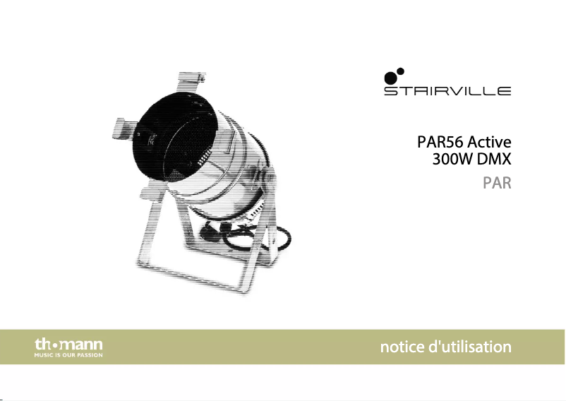 Page n°1 - Manuel utilisateur Stairville PAR56 Active 300W DMX