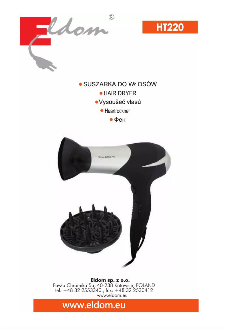 Página 1 del manual Manual de usuario Eldom HT220