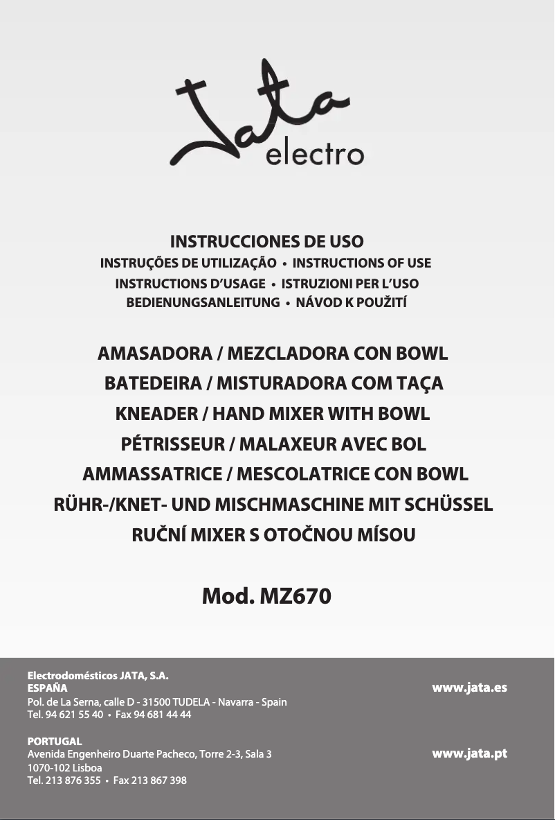 Image de la première page du manuel de l'appareil MZ670