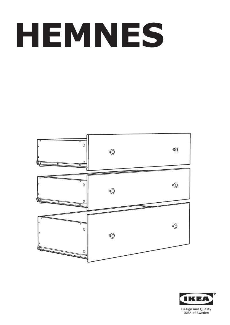 Page 1 de la notice Manuel utilisateur Ikea HEMNES 303.556.88