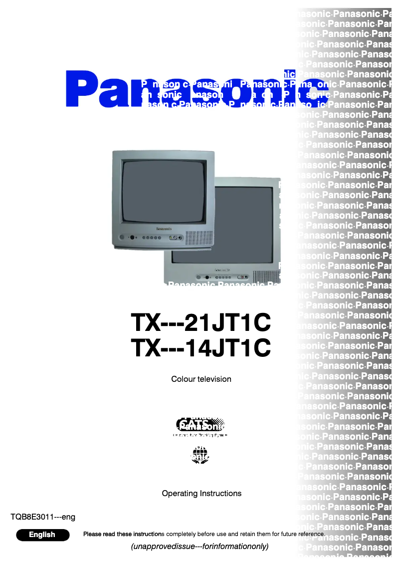 Página 1 del manual Manual de usuario Panasonic TX-21JT1C