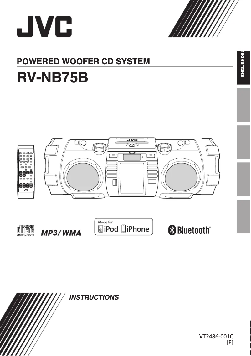 Image de la première page du manuel de l'appareil RV-NB75