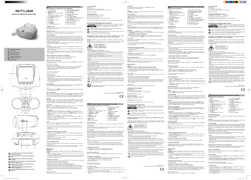 Image de la première page du manuel de l'appareil MD-203 KB