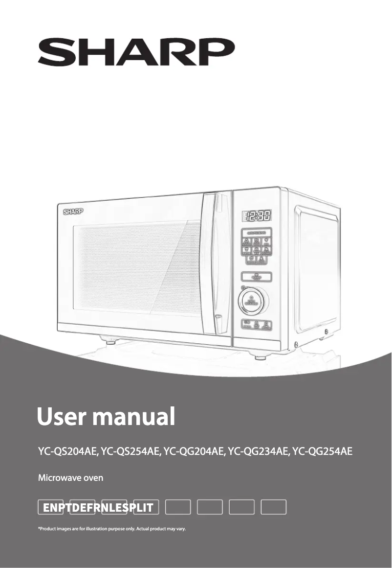 Page n°1 - Manuel utilisateur Sharp YC-QG254AE