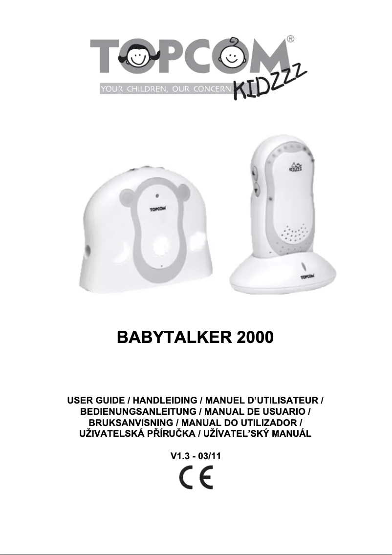 Page n°1 - Manuel utilisateur Topcom Babytalker 2000 V2