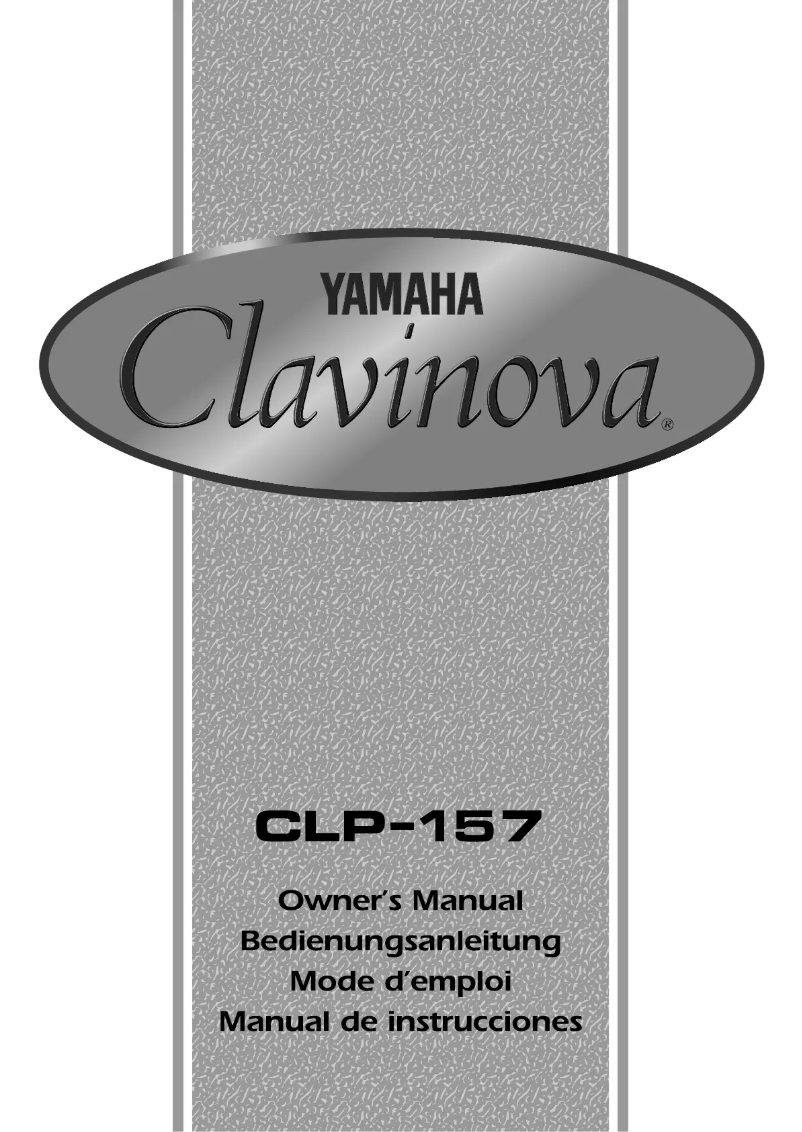 Page 1 de la notice Manuel utilisateur Yamaha Clavinova CLP-157