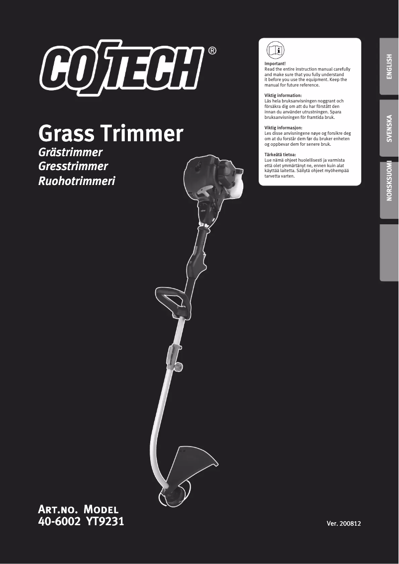 Página 1 del manual Manual de usuario Cotech YT9231