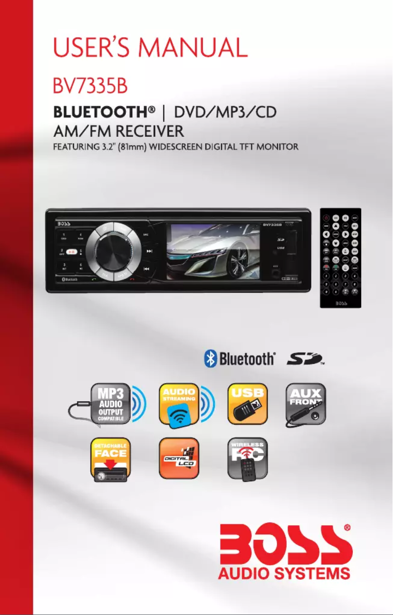 Page 1 de la notice Manuel utilisateur Boss BV7335B