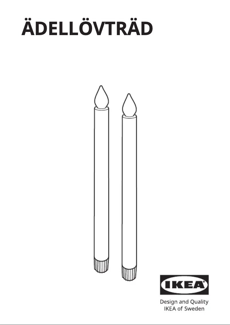 Image de la première page du manuel de l'appareil ÄDELLÖVTRÄD 705.202.62