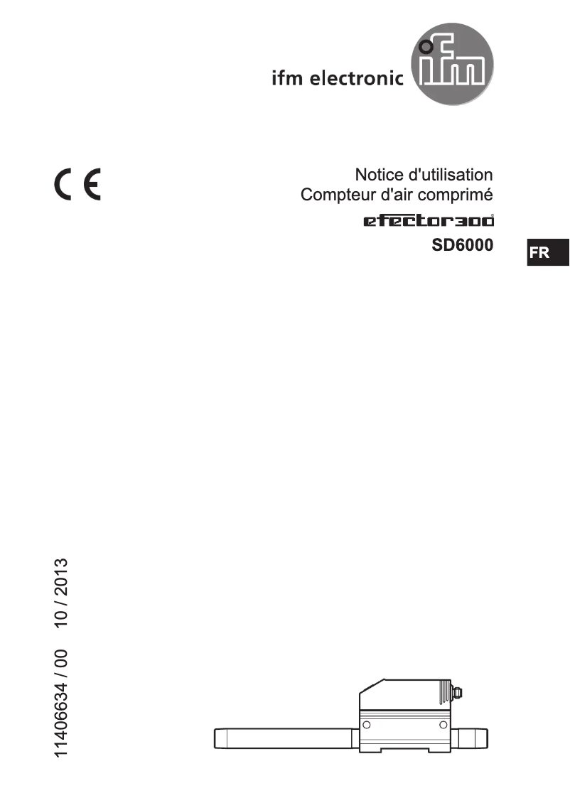 Page 1 de la notice Manuel utilisateur IFM SD6000