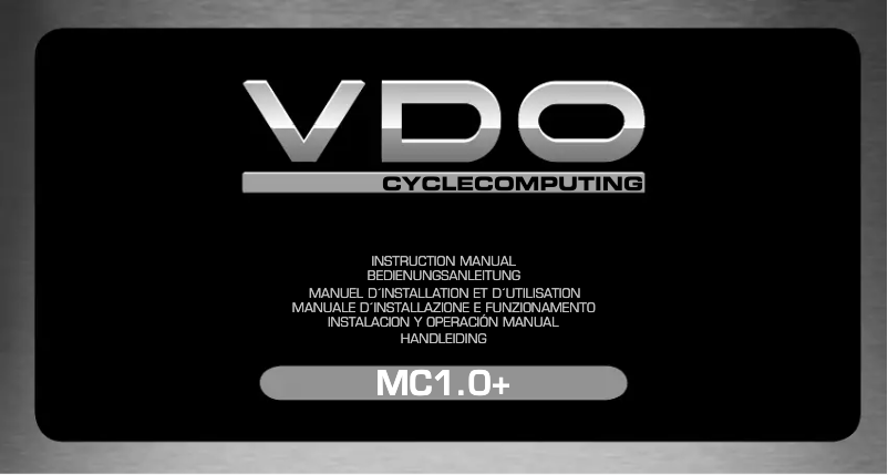 Image de la première page du manuel de l'appareil MC10 +