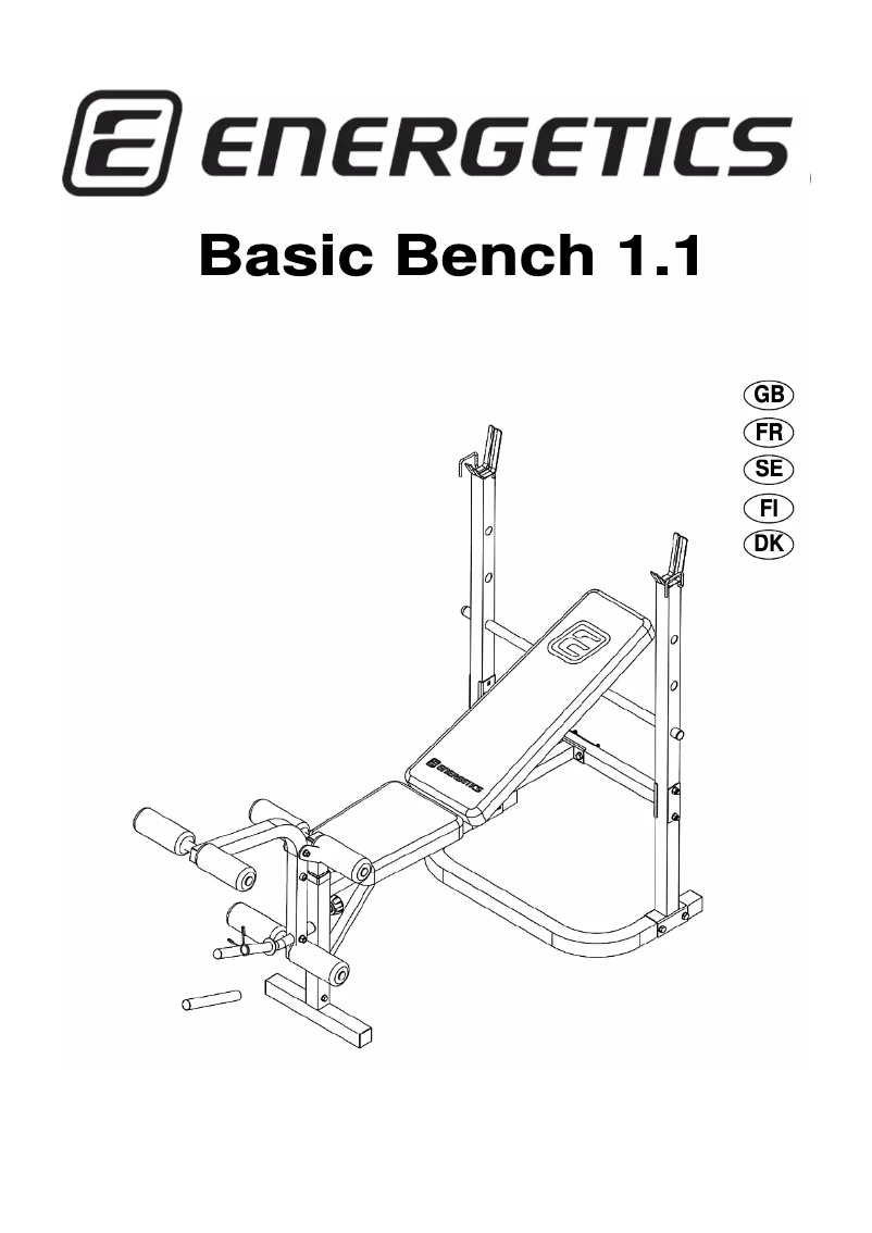 Page n°1 - Manuel utilisateur Energetics Basic Bench 1.1