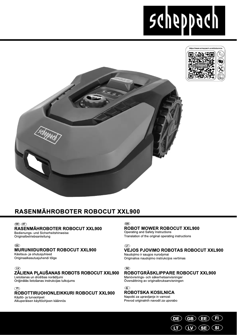 Page n°1 - Manuel utilisateur Scheppach ROBOCUT XXL900